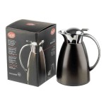 TableCraft 34 oz. Black Stainless Steel Coffee Carafe 12680 - 6/Case TableCraft 34 oz. Black Stainless Steel Coffee Carafe 12680 - 6/Case