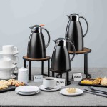 TableCraft 34 oz. Black Stainless Steel Coffee Carafe 12680 - 6/Case TableCraft 34 oz. Black Stainless Steel Coffee Carafe 12680 - 6/Case
