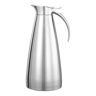 Service Ideas Smart Choice 44 oz. Polished Stainless Steel Insulated Coffee Carafe / Server SVSC13PS