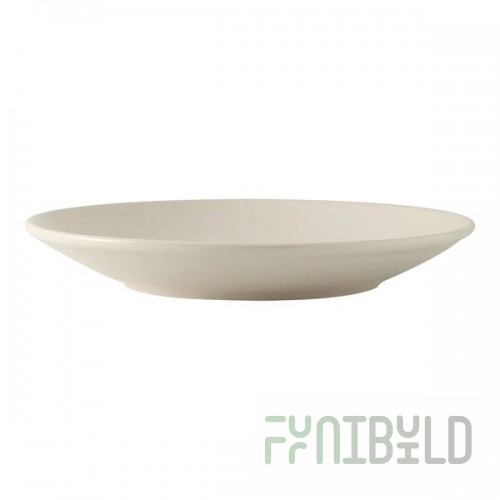 Tuxton BED-1253 2.125 Qt. Eggshell China Pasta / Salad Bowl - 12/Case