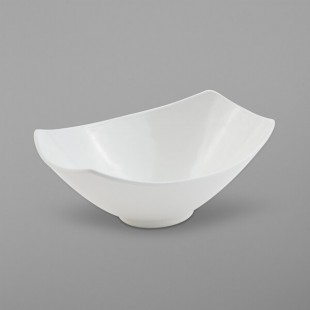 Bon Chef 2512PWHT Gondola 32 oz. White Sandstone Cast Aluminum Bowl Bon Chef 2512PWHT Gondola 32 oz. White Sandstone Cast Aluminum Bowl