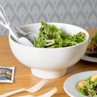 American Metalcraft Prestige PFB10 3.89 Qt. Porcelain Footed Bowl American Metalcraft Prestige PFB10 3.89 Qt. Porcelain Footed Bowl