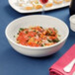 Tuxton BEB-5203 1.8 Qt. Eggshell China Menudo / Pasta / Salad Bowl - 12/Case