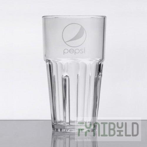 GET 9916-CP Bahama 16 oz. Clear Pepsi® SAN Plastic Tumbler - 72/Case