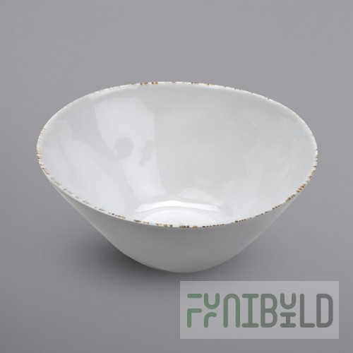 GET B-130-UM Urban Mill 4 Qt. Glazed Irregular Round Melamine Bowl - 3/Case