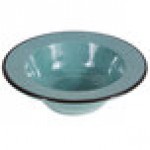 Elite Global Solutions DB6M Mojave Vintage California 10 oz. Cameo Blue Round Crackle Bowl - 6/Case
