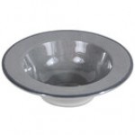 Elite Global Solutions DB6M Mojave Vintage California 10 oz. Cameo Blue Round Crackle Bowl - 6/Case