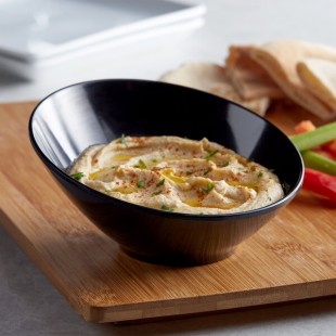 GET B-785-1-BK Black Elegance 10 oz. Black Slanted Melamine Bowl - 12/Case