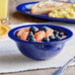 Acopa Foundations 13 oz. Blue Narrow Rim Melamine Grapefruit Bowl - 12/Case