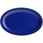 Acopa Foundations 13 oz. Blue Narrow Rim Melamine Grapefruit Bowl - 12/Case