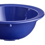 Acopa Foundations 13 oz. Blue Narrow Rim Melamine Grapefruit Bowl - 12/Case
