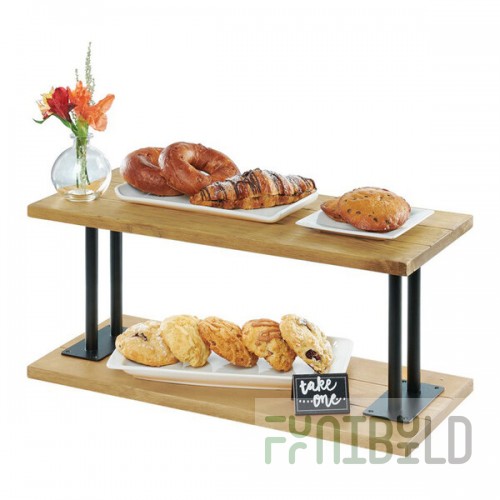 Cal-Mil 3473-99 Madera Rustic Pine 2 Shelf Riser - 24