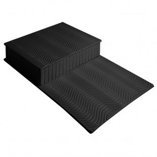 Bon Chef 9717BLK Black Sandstone Swirl Riser Display - 13 1/4 Bon Chef 9717BLK Black Sandstone Swirl Riser Display - 13 1/4