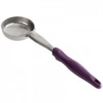 Vollrath 6412220 Jacob's Pride® 2 oz. Black Solid Oval Spoodle® Portion Spoon