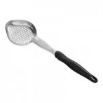 Vollrath 6412220 Jacob's Pride® 2 oz. Black Solid Oval Spoodle® Portion Spoon