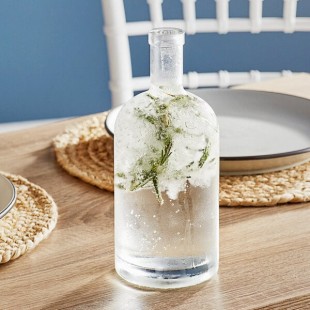 Acopa 35 oz. Customizable Clear Nordic Glass Bottle - 6/Case