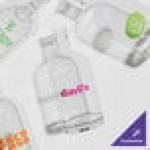 Acopa 35 oz. Customizable Clear Nordic Glass Bottle - 6/Case