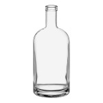 Acopa 35 oz. Customizable Clear Nordic Glass Bottle - 6/Case