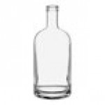 Acopa 35 oz. Customizable Clear Nordic Glass Bottle - 6/Case