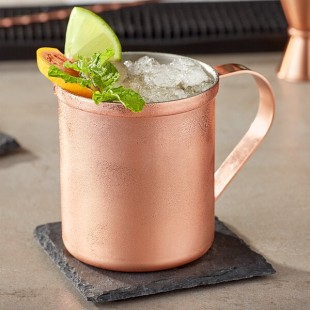 Acopa Alchemy 14 oz. Straight Sided Copper Moscow Mule Mug - 12/Pack Acopa Alchemy 14 oz. Straight Sided Copper Moscow Mule Mug - 12/Pack
