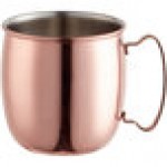 Acopa Alchemy 14 oz. Straight Sided Copper Moscow Mule Mug - 12/Pack