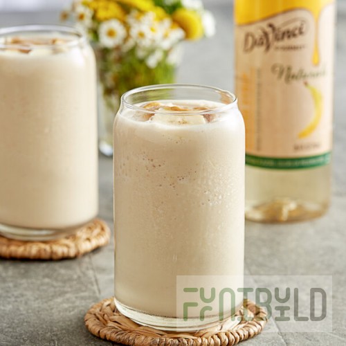 DaVinci Gourmet All-Natural Banana Flavoring / Fruit Syrup 750 mL - 4/Case