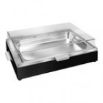 Eastern Tabletop 8 Qt. Full Size Cold Chafer with Acrylic Cover and Food Pan 9080
