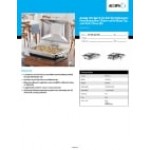 Acopa Voyage 8 Qt. Full Size Stainless Steel Induction Chafer with Glass Top and Soft-Close Lid