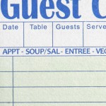 Choice 1 Part Green and White Guest Check with Bottom Guest Receipt - 50/Case