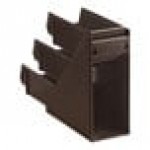 Vollrath 4843-01 Traex® Brown Self-Serve Condiment Bin Stand Set with 3-Tier Stand and 11 1/4