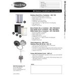 Steril-Sil 30 oz. Black Condiment Dispenser Kit with 1 oz. Pump and Dome Top Lid