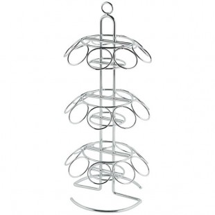 TableCraft 27-Hole Chrome-Plated Steel Cone Holder