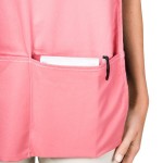 Intedge Mauve Adjustable Poly-Cotton Cobbler Apron with 2 Pockets - 29