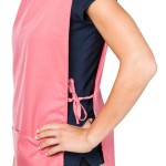 Intedge Mauve Adjustable Poly-Cotton Cobbler Apron with 2 Pockets - 29