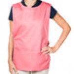 Intedge Mauve Adjustable Poly-Cotton Cobbler Apron with 2 Pockets - 29
