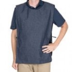 Intedge Mauve Adjustable Poly-Cotton Cobbler Apron with 2 Pockets - 29