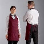 Choice Black Adjustable Tuxedo Apron with 2 Pockets - 32