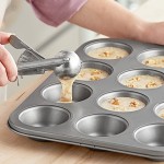 Choice 12 Cup 3.5 oz. Non-Stick Carbon Steel Muffin / Cupcake Pan - 11