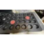 Choice 12 Cup 3.5 oz. Non-Stick Carbon Steel Muffin / Cupcake Pan - 11