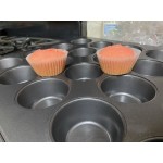 Choice 12 Cup 3.5 oz. Non-Stick Carbon Steel Muffin / Cupcake Pan - 11