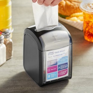 Tork Xpressnap Fit 7232000 Black Tabletop Interfold Napkin Dispenser N14 Tork Xpressnap Fit 7232000 Black Tabletop Interfold Napkin Dispenser N14