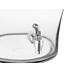 Acopa 5 Gallon Curved Glass Beverage Dispenser with Glass Lid