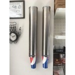 San Jamar C4400PF Pull-Type Stainless Steel Wall Mount 12 - 24 oz. Foam Cup Dispenser San Jamar C4400PF Pull-Type Stainless Steel Wall Mount 12 - 24 oz. Foam Cup Dispenser