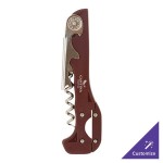 Franmara 2031-03 Boomerang Customizable Two-Step Waiter's Corkscrew with Burgundy Handle