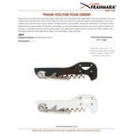 Franmara 2031-03 Boomerang Customizable Two-Step Waiter's Corkscrew with Burgundy Handle