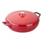 Staub 3.5 Qt. Dark Blue Enameled Cast Iron Brazier with Lid 1003533 Staub 3.5 Qt. Dark Blue Enameled Cast Iron Brazier with Lid 1003533