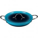 Bon Chef Country French X 76 oz. Ombre Tangerine Saute Pan with Cover 73305-OM-T Bon Chef Country French X 76 oz. Ombre Tangerine Saute Pan with Cover 73305-OM-T