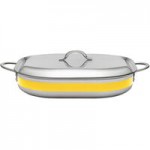 Bon Chef Country French X 76 oz. Ombre Tangerine Saute Pan with Cover 73305-OM-T Bon Chef Country French X 76 oz. Ombre Tangerine Saute Pan with Cover 73305-OM-T