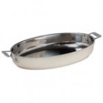 Bon Chef 60018COFFEE Cucina 4 Qt. Coffee Stainless Steel Oval Au Gratin Dish Bon Chef 60018COFFEE Cucina 4 Qt. Coffee Stainless Steel Oval Au Gratin Dish