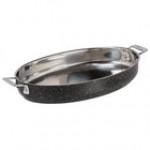 Bon Chef 60018COFFEE Cucina 4 Qt. Coffee Stainless Steel Oval Au Gratin Dish Bon Chef 60018COFFEE Cucina 4 Qt. Coffee Stainless Steel Oval Au Gratin Dish